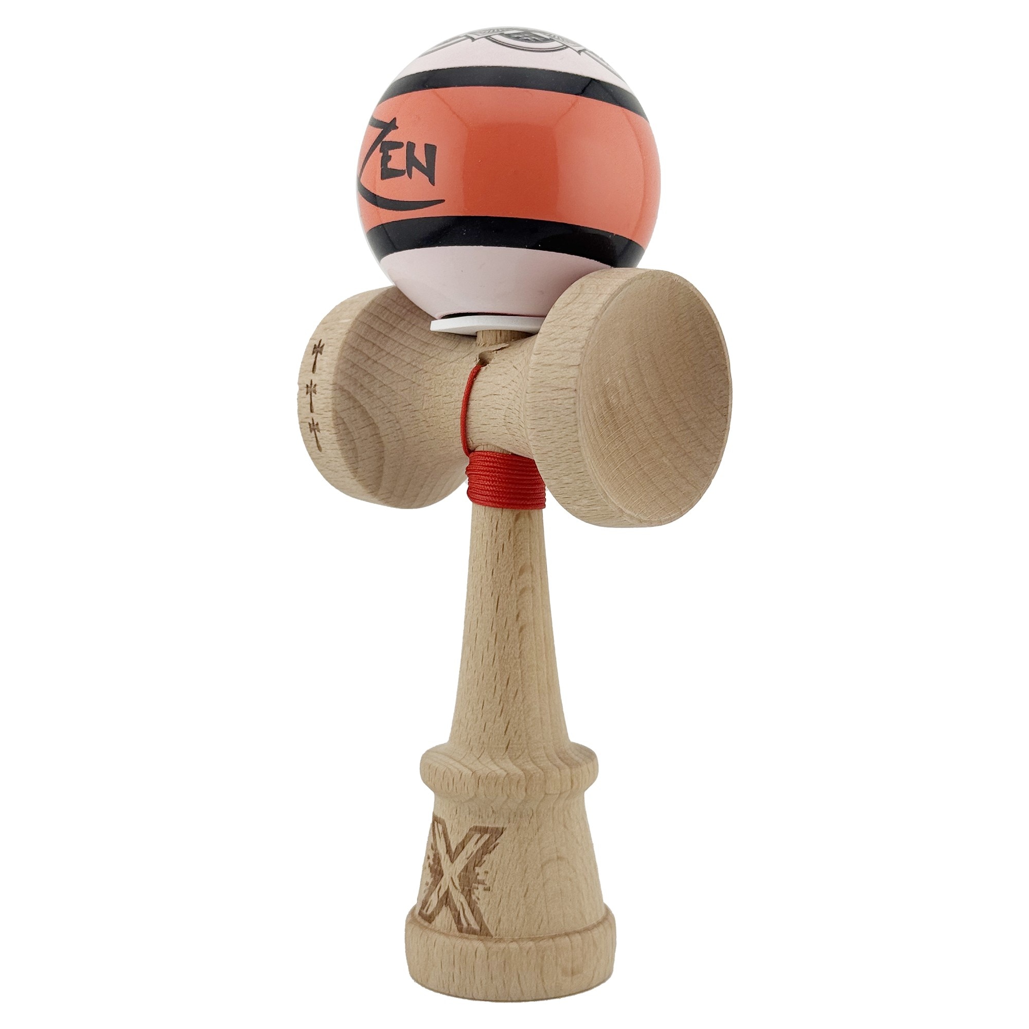 Kendama X, ZEN, Big cup V2, Lemn, 18 cm, Rulment Metalic cu Ata 55