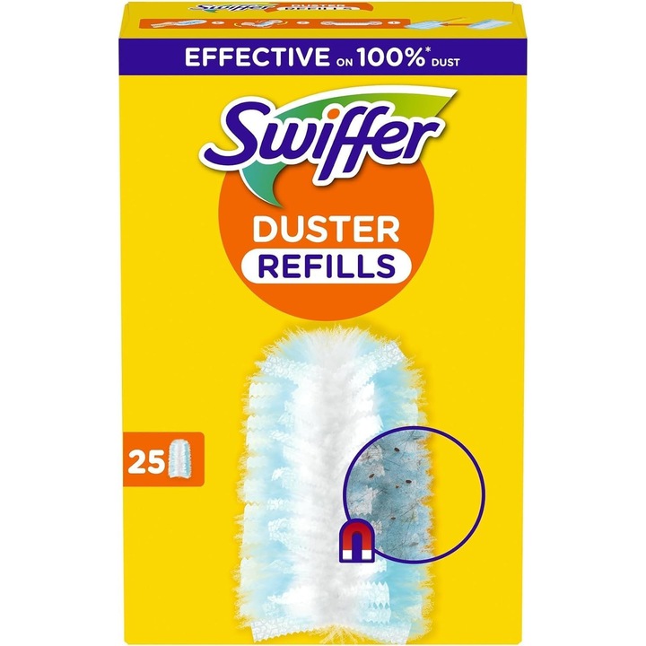 Rezerve pamatuf pentru curatarea prafului Swiffer Trap & Lock, 25 buc