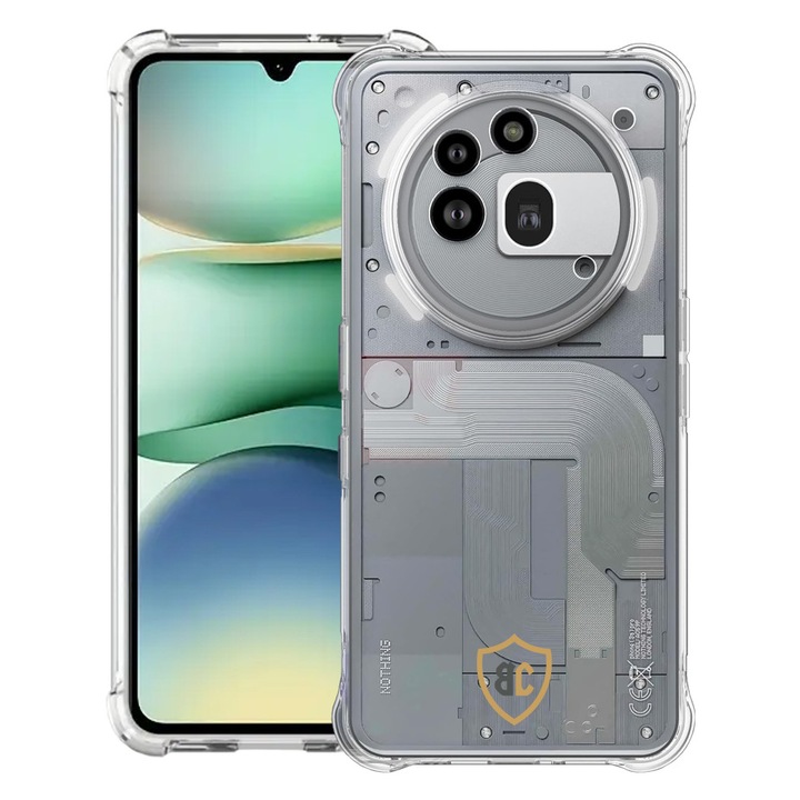BestCase® Усилен противошоков калъф 1.5мм + 2 включени стъклени протектора, съвместим с Nothing Phone (3a) Pro, Подсилени 4 ъгъла, 2F 3119592 AS 2009