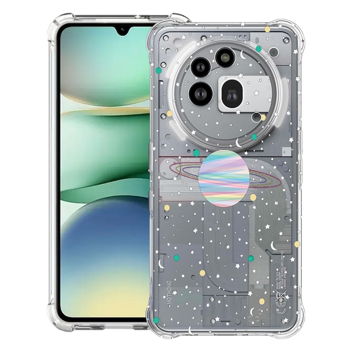 BestCase® Husa Anti Shock 1.5mm Compatibil cu Nothing Phone (3a) Pro, cu Design Universe, Reinforced 4 Corners, 3119592 AS 468