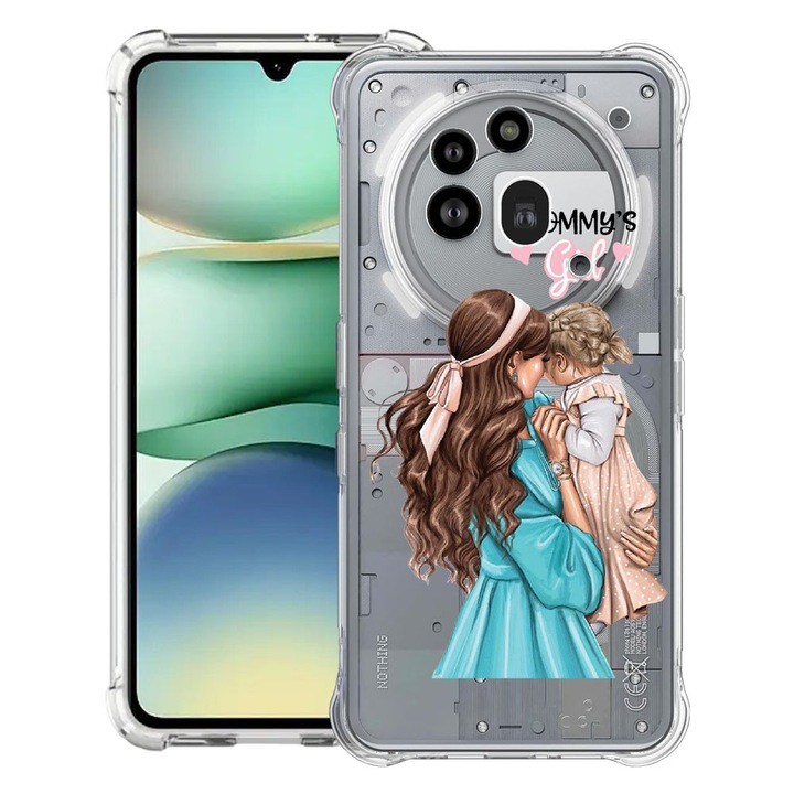 BestCase® Усилен противошоков калъф 1.5мм съвместим с Nothing Phone (3a) Pro, с дизайн Mommy's Girl, подсилени 4 ъгъла, 3119592 AS 555