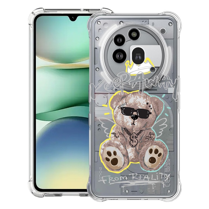 BestCase® Усилен противошоков калъф 1.5мм съвместим с Nothing Phone (3a) Pro, с дизайн Мече