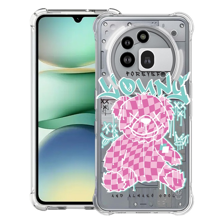 BestCase® Усилен противошоков калъф 1.5мм съвместим с Nothing Phone (3a) Pro, с дизайн Мече Forever Young, подсилени 4 ъгъла, 3119592 AS 1566