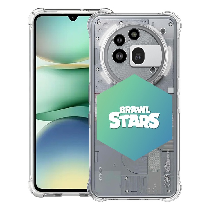 BestCase® Усилен противоударен калъф 1.5мм съвместим с Nothing Phone (3a) Pro, с дизайн Brawl Stars, подсилени 4 ъгъла, 3119592 AS 1685