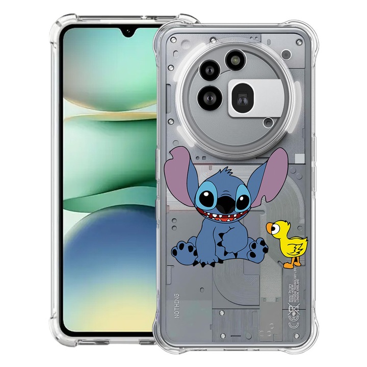 BestCase® Усилен противоударен калъф 1.5мм съвместим с Nothing Phone (3a) Pro, с дизайн Пиле, подсилени 4 ъгъла, 3119592 AS 1617