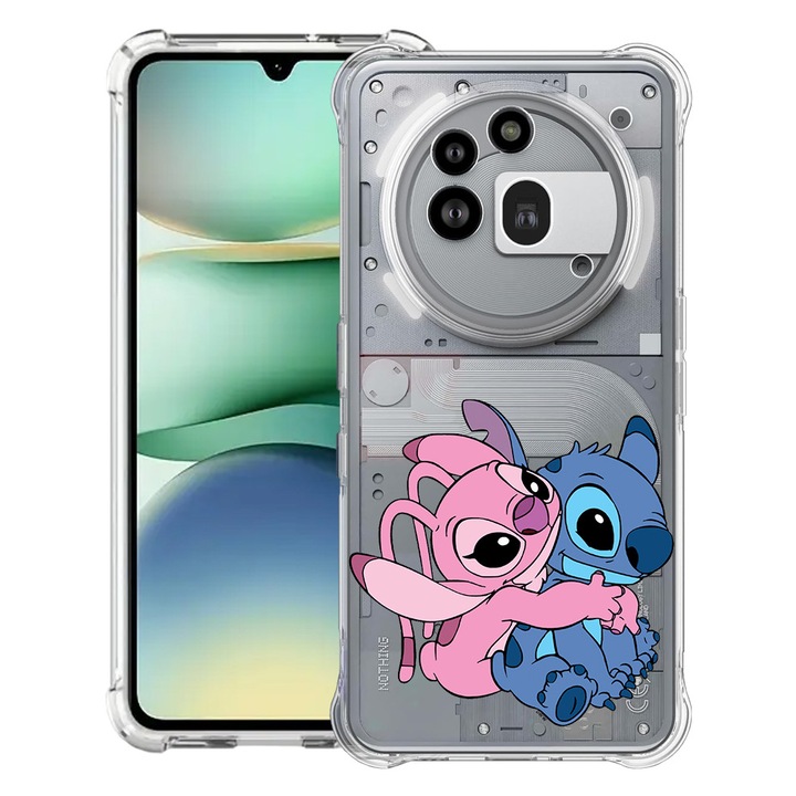 BestCase® Husa Anti Shock 1.5mm Compatibil cu Nothing Phone (3a) Pro, cu Design Angel Hugging, Reinforced 4 Corners, 3119592 AS 1842