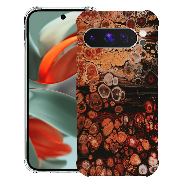 BestCase® Husa Anti Shock 1.5mm Compatibil cu Google Pixel 10 / Pixel 10 Pro, cu Design Wood Pattern, Reinforced 4 Corners, 3119587 AS 895