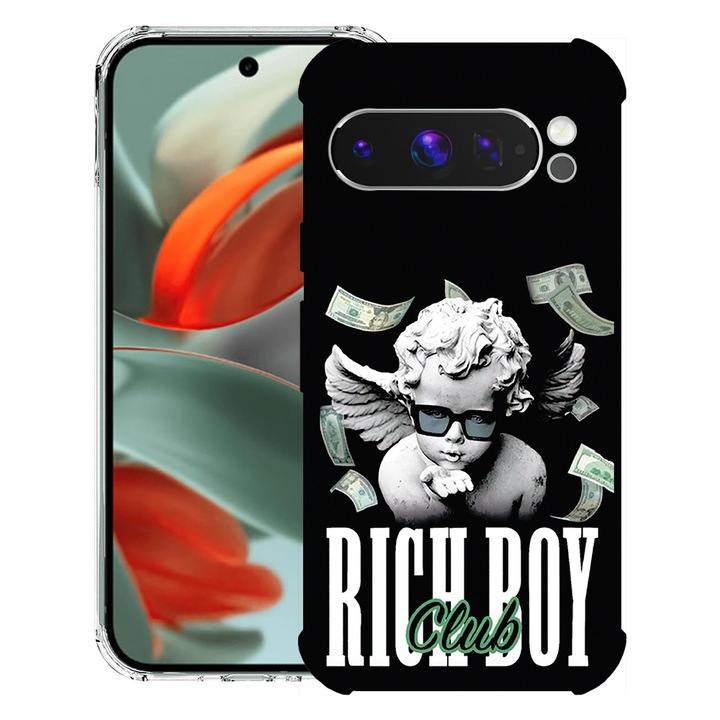 BestCase® Husa Anti Shock 1.5mm Compatibil cu Google Pixel 10 Pro / Pixel 10, cu Design Rich Boy Club, Reinforced 4 Corners, 3119593 AS 1457