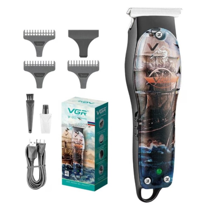 Trimmer VGR V-953 Voyager Mini, oțel inoxidabil, compact, 16x4.3x3.5cm, 134g