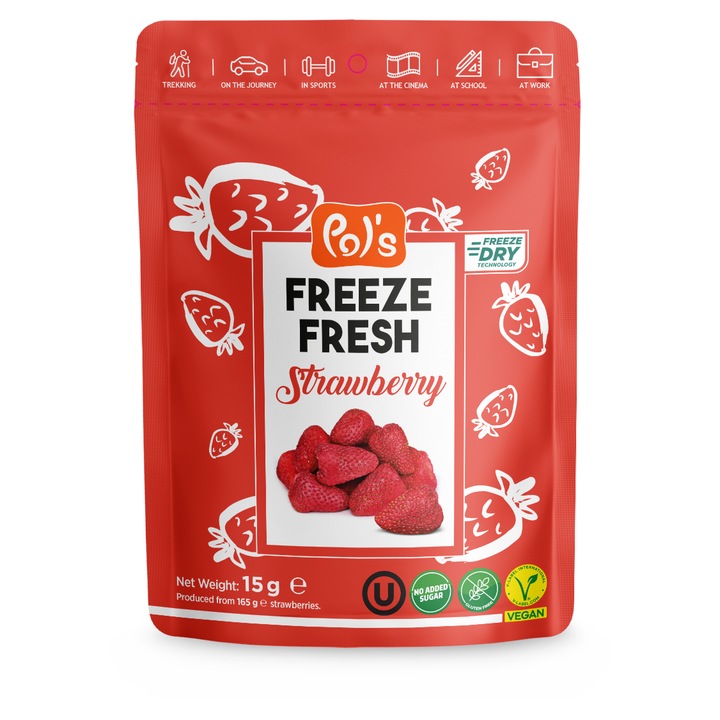 Pol's Freeze Fresh Лиофилизирани ягоди, 15 г