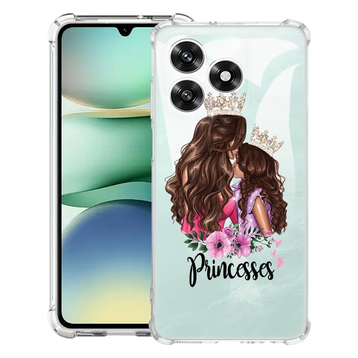 BestCase® Husa Anti Shock 1.5mm Compatibil cu Honor X5c Plus / X5c, cu Design Princesses Gril Mom, Reinforced 4 Corners, 3119625 AS 552