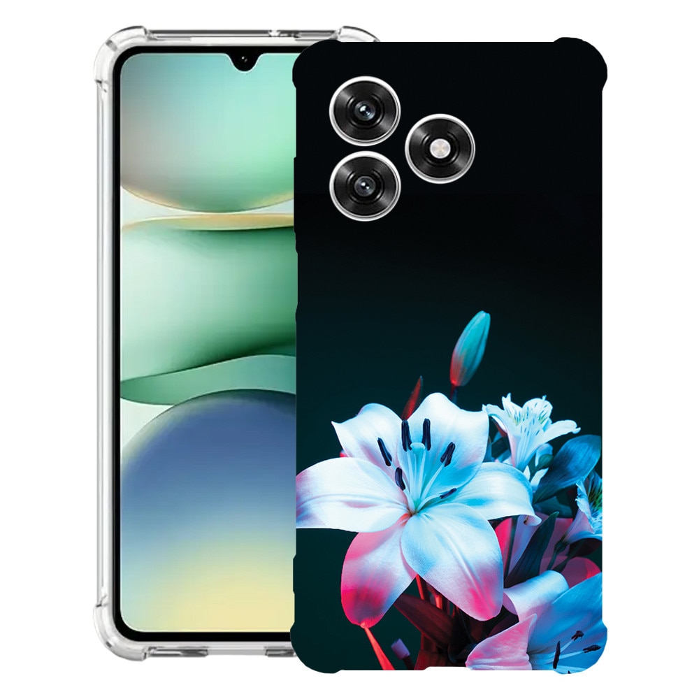 BestCase® Husa Anti Shock 1.5mm Compatibil cu Honor X5c Plus / X5c, cu Design Orchid Flower, Reinforced 4 Corners, 3119625 AS 1377