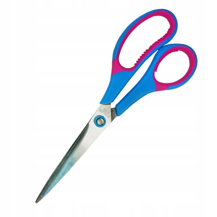 OK Office olló 21cm fluo gumírozott nyél