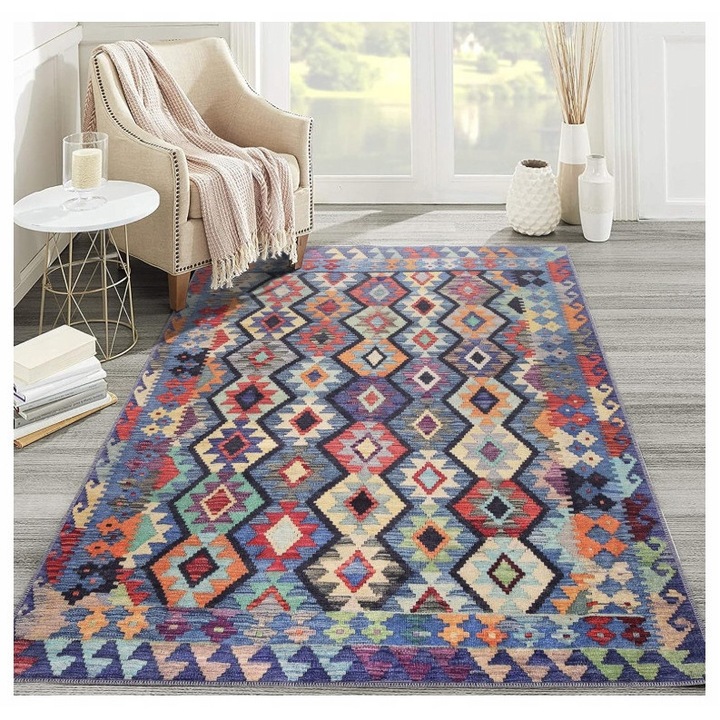 Covor moale pentru bucatarie, dormitor, hol, sufragerie, camera copii, 120x180cm, multicolor