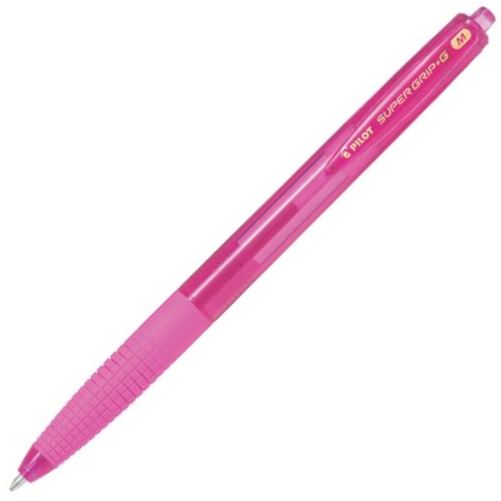 Химикалка Pilot Supergrip G 1.0 mm, дебел връх, прибираща се, розова PBPGG-8R-MP