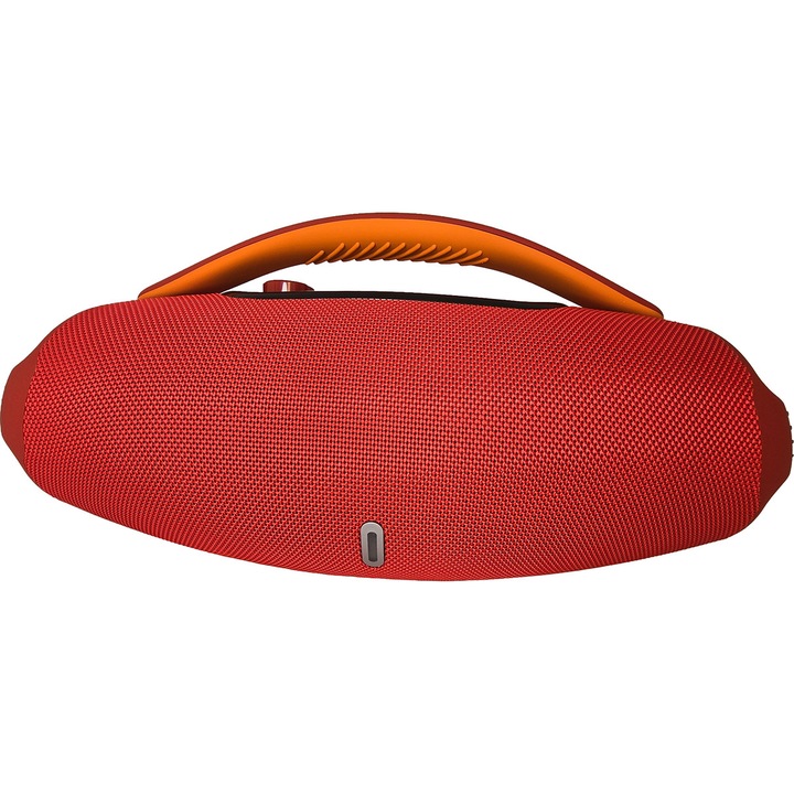 Boxa Bluetooth Wireless 60W cu Bass Puternic, Rosu, Iluminare RGB autonomie 6h, TWS, USB, AUX, Card TF