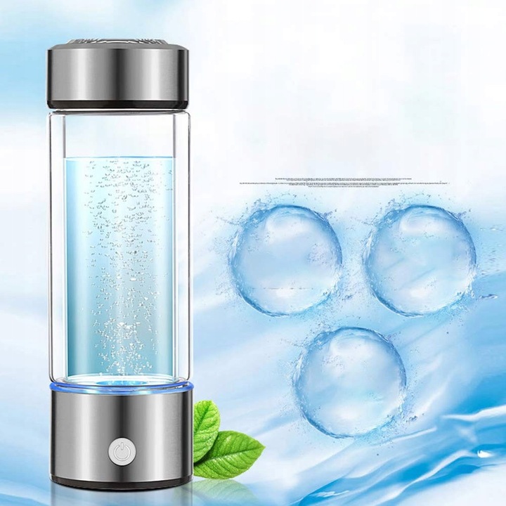 Генератор за водородна вода, BEDEE, 420ml, сребрист, пълен комплект