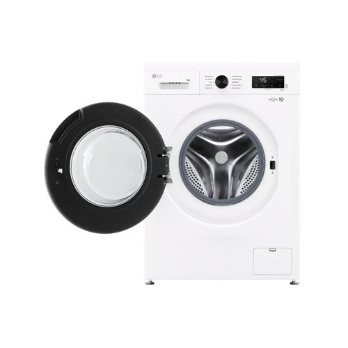 Masina de spalat rufe LG F4WB308Y, 8 kg, 1350 rpm, alb, 85x60x55 cm
