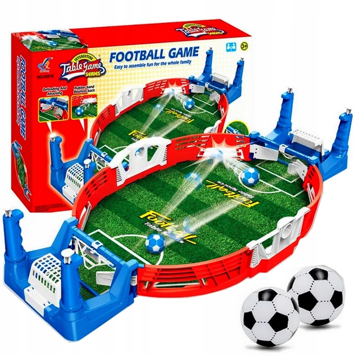 Masa fotbal pliabilă pentru copii, joc interactiv, 2 mingi, plastic, 3 ani