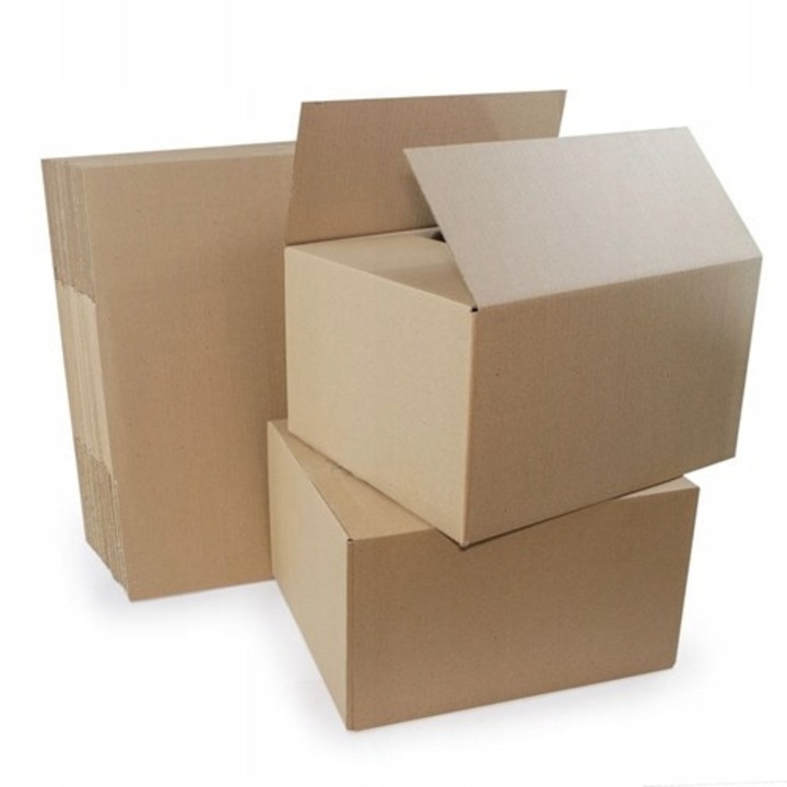 Cutie Din Carton, Neopak, Rezistenta Si Usoara Pentru Transport Si Depozitare, Ideala Pentru E-commerce, Documente Si Produse Mici, Ambalaj Sigur Si Practic, 40x20x15 cm, Maro