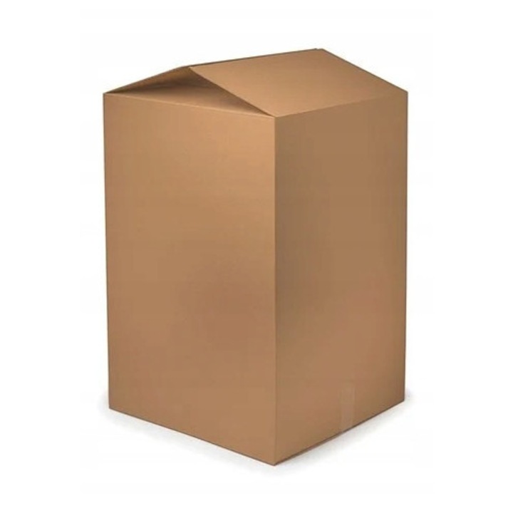 Set Cutii Din Carton, Neopak, Carton Ondulat Rezistent, 400x400x750 mm, Gri / Maro, 10 Buc