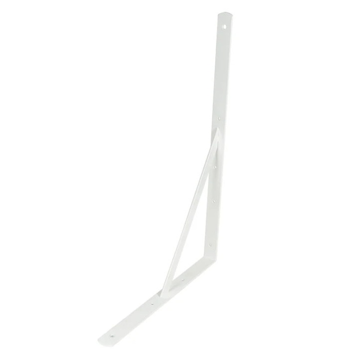 Consola punte, din otel, alb, 330 x 500 x 30 mm