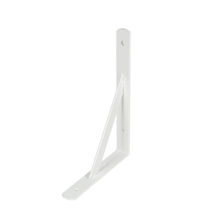 Consola punte, din otel, alb, 300 x 200 x 30 mm