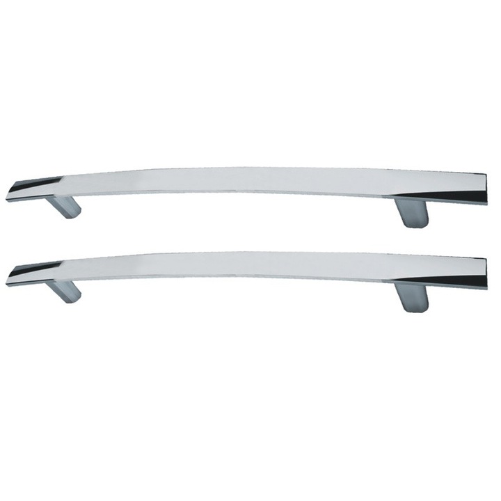 Комплект 2 дръжки за мебели, метални, K600, дължина 146 мм, разстояние между отворите 96 мм, лъскав хром