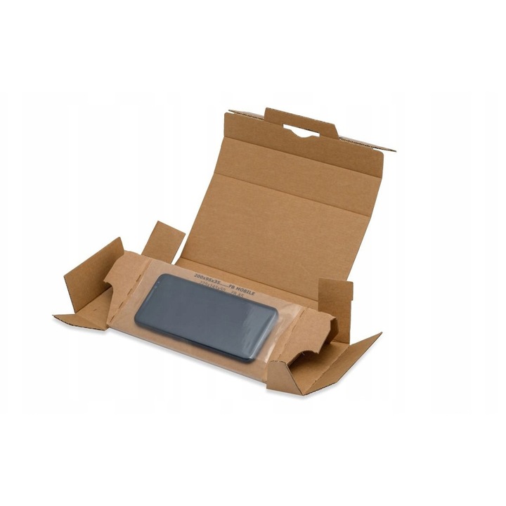 Ambalaj Fixbox, Neopak, Calitate Inalta, Durabil Si Rezistent La Daune, Folie Unica, Elastica Si Rezistenta La Rupere, Depozitare Si Transport Sigur, 220x100x40mm, Maro