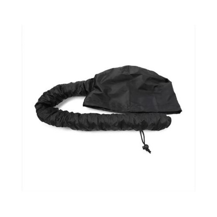 Casca portabilă pentru uscător de păr, neagră, design pliabil, material rezistent, dimensiune universală