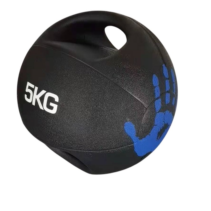 Minge medicinala cu aderenta sporita, Zoco Body Fit®, 5 kg, Negru