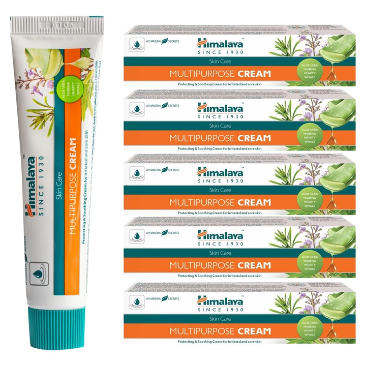 5x Revitalizáló Krém szett, Himalaya, Antiszeptikus, Nyugtató, 5x20g