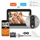 Vizor Electronic Inteligent Wi-Fi, ENZIRO®, Sonerie fara fir cu Camera 1080P HD, 3MP, Ecran LCD 4.3 Inch, Senzor Miscare, Audio Bidirectional, Vizualizare Nocturna 5m, Aplicatie Telefon Android/iOS, Baterie Reincarcabila 5000mAh