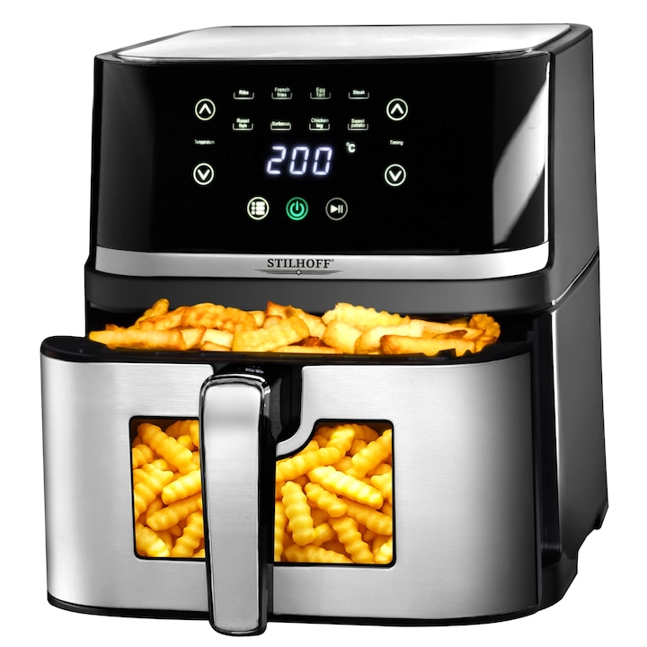 Frytkownica beztluszczowa TAIA FIT FRY 8 L, 1800 W, ecran tactil, non-stick, 1 compartiment