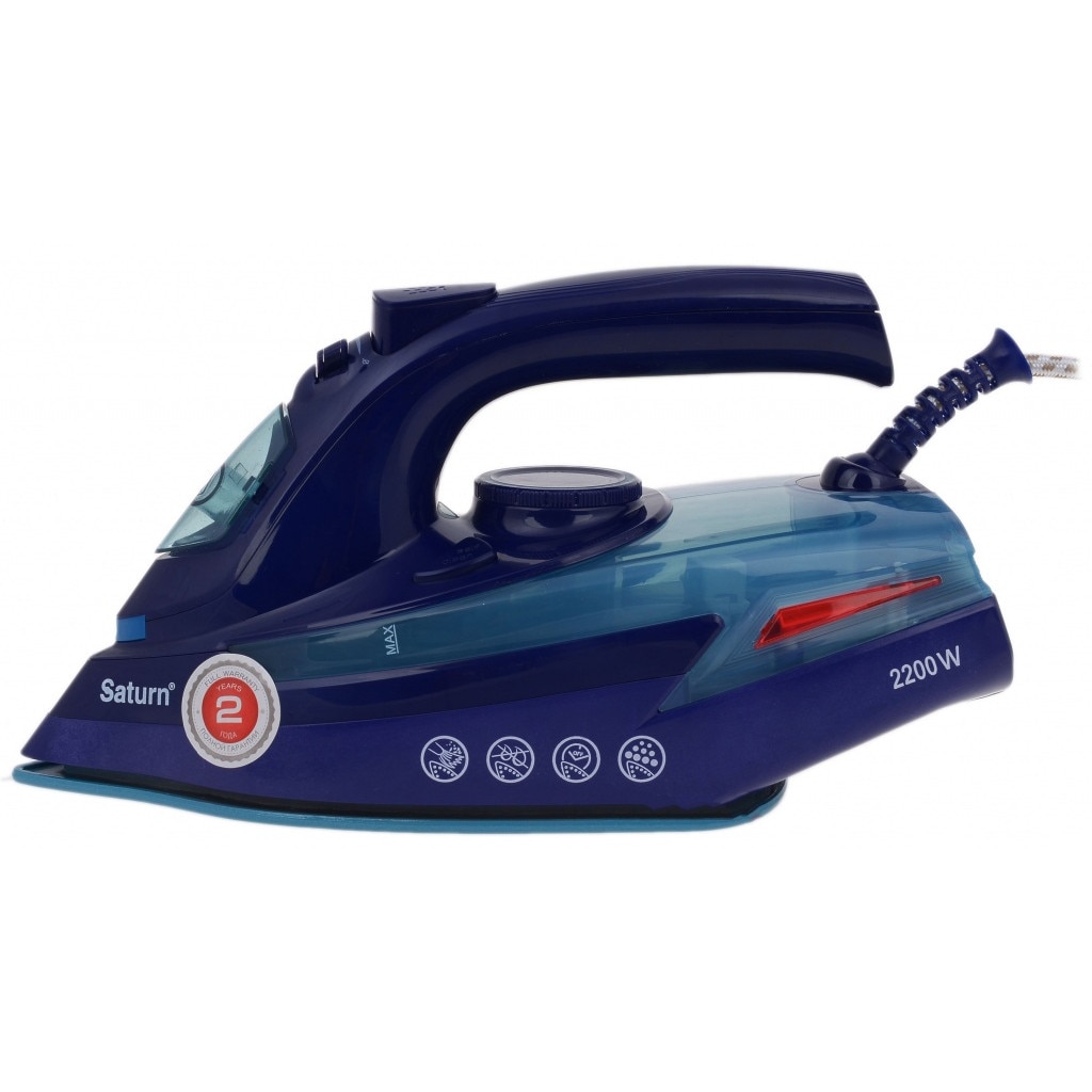 Fier de calcat Saturn ST-CC7128, 2200W, ceramica, 415ml, autocuratare, termostat