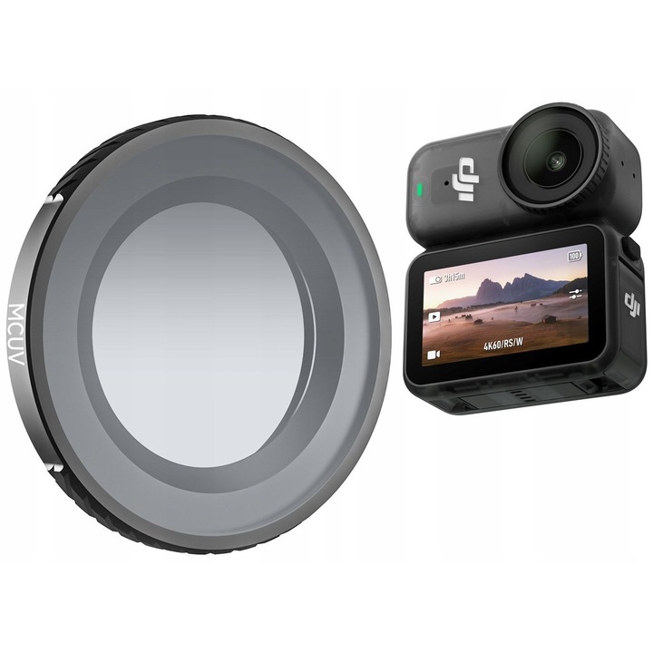 Filtru de protectie, Sunnylife, ON-FI071-M, pentru camera DJI Osmo Nano, ultraviolet, MC (multi-strat), impermeabil, rezistent la ulei, rezistent la zgarieturi, rama din aluminiu ultra-usoara, sticla optica profesionala, straturi multi-strat, setul