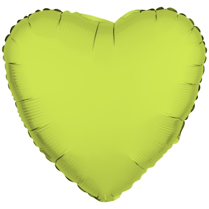 Balon Folie Inima Galben Neon 43cm R-10046-PKG