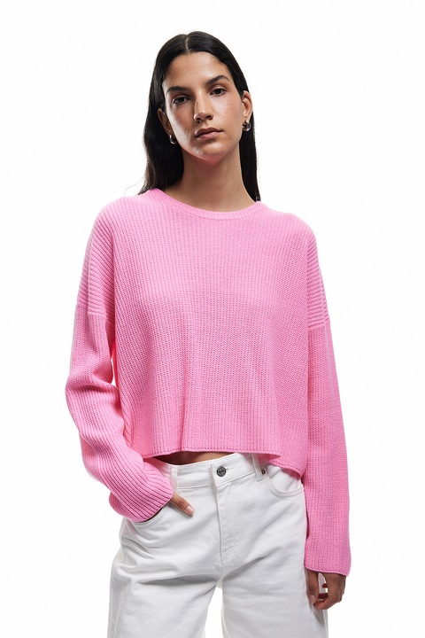 KOTON, Pulover crop cu maneci cazute