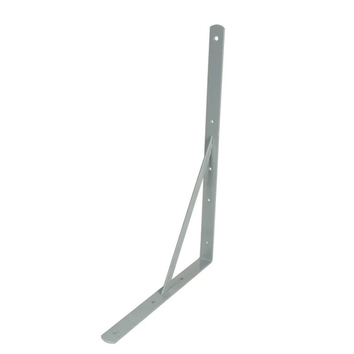 Consola punte, din otel, gri, 330 x 500 x 30 mm