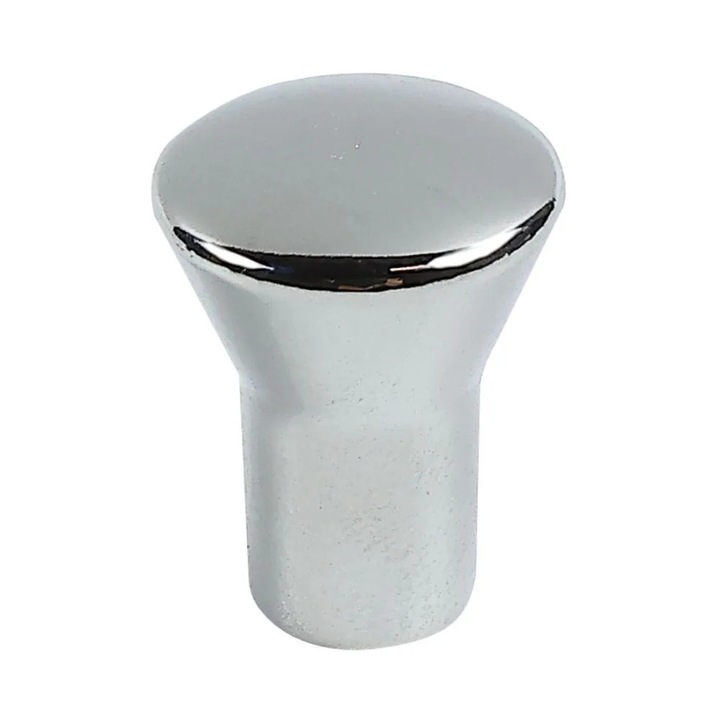 Buton pentru mobila, metalic, crom lucios, M 480.03.22, 16 x 21 mm