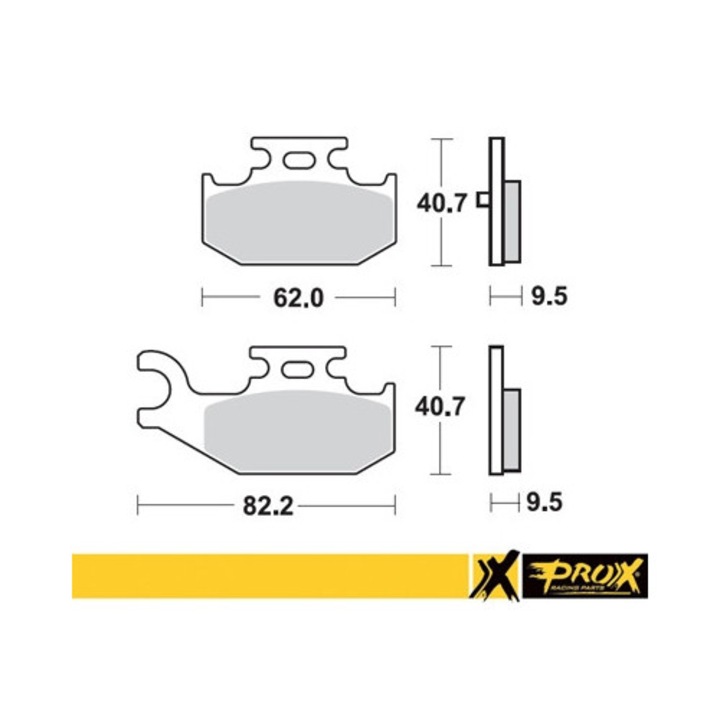 PROX СПИРАЧНИ НАКЛАДКИ KH428 YAMAHA YFM 700 RAPTOR '06-11 ЗАДНИ