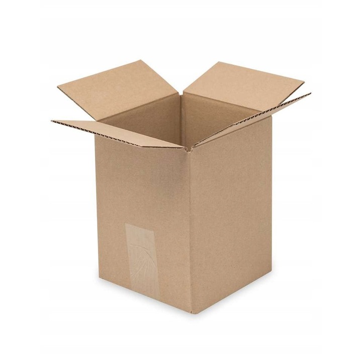 Cutii Din Carton, Neopak, Calitate Inalta, Durabile Si Rezistente La Daune, Depozitare Si Transport Sigur, Potrivite Pentru Reciclare, 150x150x200mm, Maro