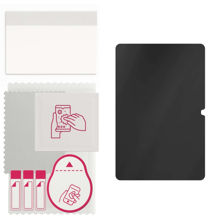 Защитно стъкло PRIVACY apgo за Lenovo Tab M11 ZADA0024PL – хибридно стъкло, цялостно залепване, гъвкаво стъкло