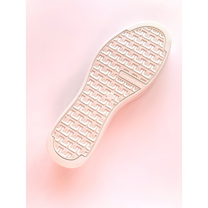 Talpă Marina a horgolt lábbelikhez, fehér, 37, termokaucsuk anyag