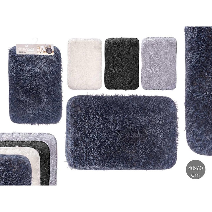 Covoras baie, BERILO, 40x60cm, antiderapant, culoare aleatorie