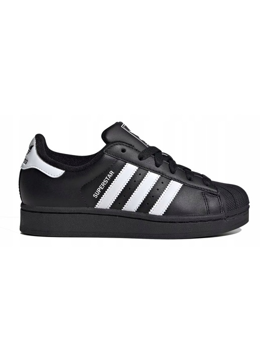 Tenisi dama Superstar, Adidas, piele naturala/sintetic, negru/alb