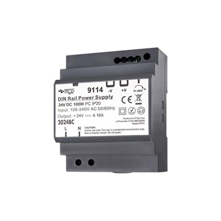 Sursa 24v sina din 100w eficienta pentru tablouri electrice