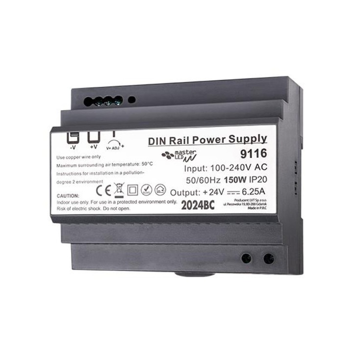 Sursa 24v sina din 150w compacta si eficienta