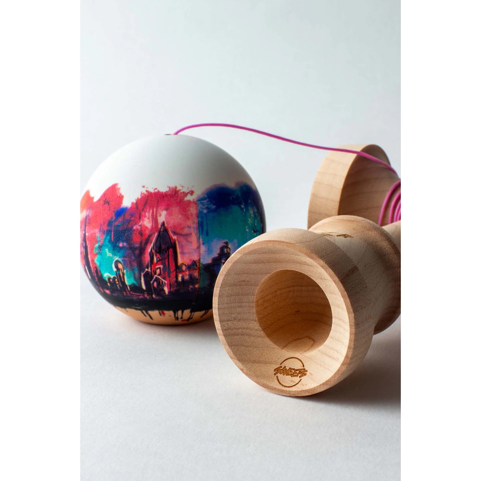 PALMS JABAMI90CD &110F 8個セット Kendama Sweets Josh Kim Pro Mod Broken Shape, 5x20cm, multicolor