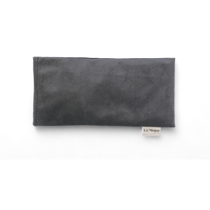 Perna de relaxare, La Mujer, 25 cm x 10 cm, 170 g, umplutura: floare de lavanda 40%, seminte de in 60%, material exterior: 100% velur, material interior: 100% bumbac, certificat Oeko-Tex, culoare: gri, produs fabricat in intregime in Polonia, ideal